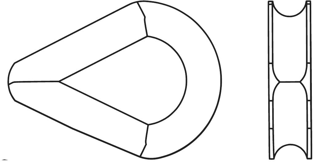 Коуш — технический чертеж